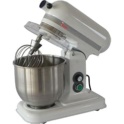 Sirge B7 Batteur Mélangeur Planétaire professionnel de 7 Litres avec 3 Accessoires - Pétrissage planétaire de cuisine professionnelle en acier inoxydable - vitesse variable de 80 à 680 RPM