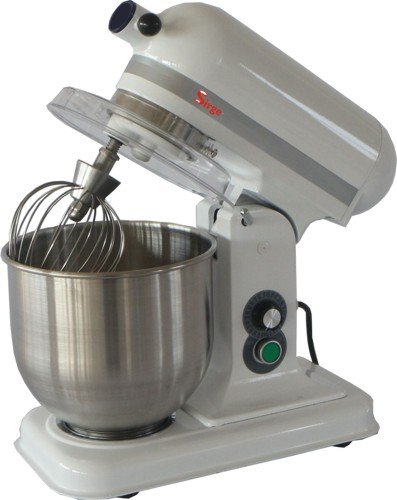 Sirge B7 Batteur Mélangeur Planétaire professionnel de 7 Litres avec 3 Accessoires - Pétrissage planétaire de cuisine professionnelle en acier inoxydable - vitesse variable de 80 à 680 RPM