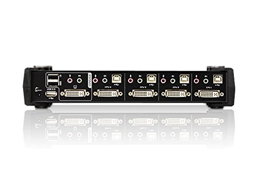 Aten CubiQ CS1784A 4-fach KVM Umschalter (DVI, USB 2.0, 2.1 Audio) - 2
