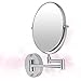 Chrome round 8" wall mirror vanity mirror cosmetic mirror double-sided 7X magnifying mirror