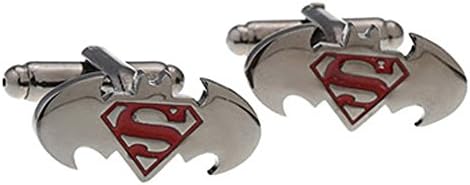 Batman Vs Superman Dawn of Justice Men's Cufflinks Superhero French Shirt Cuff Button Stainless Metal