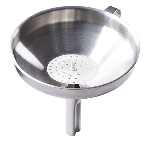 Hicollie Edelstahl Trichter mit abnehmbarem Sieb für ätherischen Öl und Mamelade, 12cm - 3