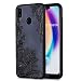 Produktbild Huawei P20 Lite Hülle, Carols Geprägte Spitze Blume Huawei P20 Lite Handyhülle , Huawei P20 Lite Schutzhülle ,TPU Silikon Hülle / Case / Cover / Handytasche für Huawei P20 Lite ,Ultra Slim Transparent/Schützend/Weich/Ultra Hybrid/Schock Absorption/Kratzfest Backcover Handyhülle TPU Case für für Huawei P20 Lite - Schwarze diagonale Blume