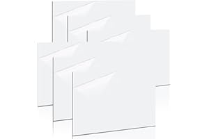 Gohytal Pannelli di Plastica ABS, Pannelli Plastica per Incisione Laser 30 x 20 cm, 6 Pezzi Plastica Fogli per Incisione Laser, Plactic Incisibil 1,3 mm per Fai da Te Personalizzato (Nero su Bianco)