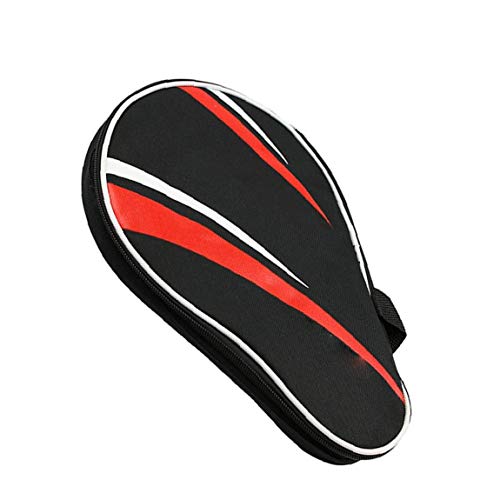 Ping Pong Paddle Case Table étanche Tennis Racket Housse étui De Rangement pour 2 Ping Pong Raquettes Balles Noir