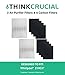 Produktbild 2 winix-compatible 115115 Filter & 8 Carbon Filter, Größe 21 Filter passend für Plasma Wave wac5300, wac5500, wac6300, 5000;,: 5000B, 5300, 5500, 6300 & 9000, entworfen und hergestellt von Crucial Air