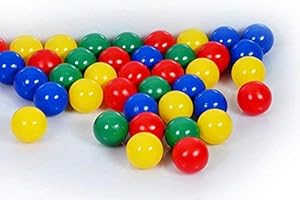 koenig-tom Bällebad24-100 Bälle 8cm Ø, Tüv geprüft und Zertifiziert 2019 in der Kindergarten & Gewerbequalität Babybälle Plastikbälle ohne gefähliche Weichmacher