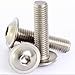 Produktbild 10 M4 x 6 mm M3 M4 M5 M6 A2 Edelstahl Innensechskant Flansch Button Head Inbus Schrauben Schrauben