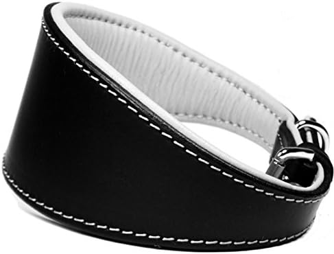 Comfy LEATHER DOG COLLAR: 16" Collar -Will Fit 12" to 14