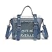Produktbild Zolimx Damen Mode Schulter diagonal Tasche, Mode Frauen Mädchen Mini Kleine Umhängetasche Transparente Mädchen Niedliche Tasche Handtaschen Drucken (Blau)