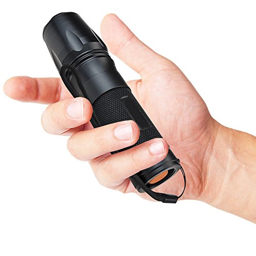 KOBWA LED Taschenlampe XM-L T6 Wiederaufladbare Taktische Taschenlampe, Super Hell - 4