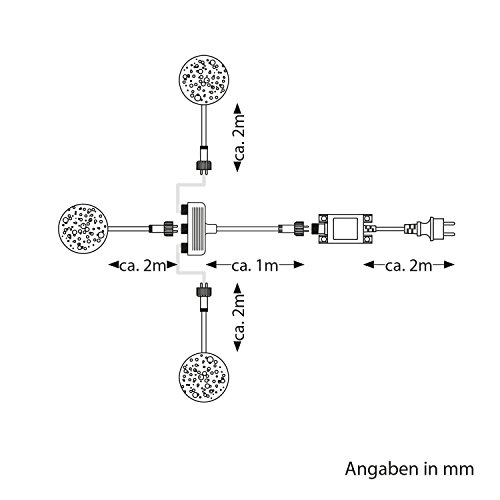 parlat LED Gartenleuchte Bubble mit Erdspieß für außen, IP54, warm-weiß, 3er Set - 6