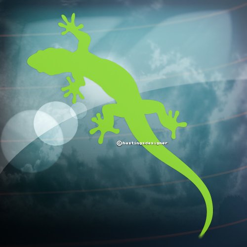 Gecko Lézard JDM Euro Dub Autocollant vinyle pour voiture vitrine mur laptop vert