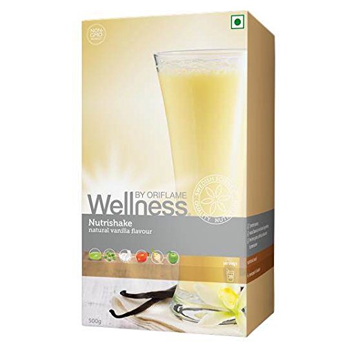 Oriflame Unisex Wellness Natural Vanilla Flavour Nutrishake for Complete Diet, 28 Servings