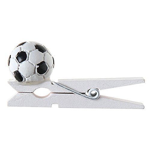 Deko-Klammern "Fußball" 6er Pack