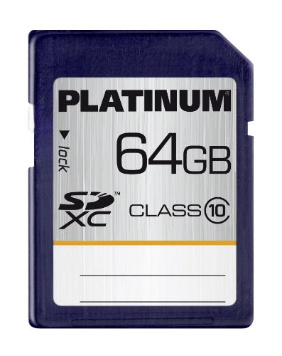 Platinum 64 GB Class 10 SDXC Speicherkarte