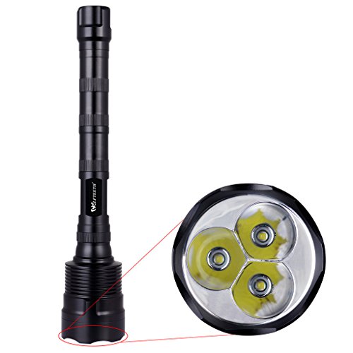 wolfteeth XM095 3 T6 LED Taschenlampe 2700 lm Taschenlampe Licht Leuchtweite 200 m für Wandern Camping - 2