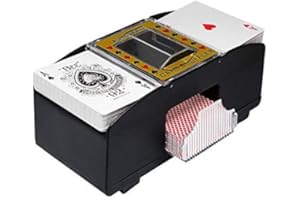 Clenp Automatic Card Shuffler, Bridge Game Electric Playing Card Shuffler Automatic Poker Shuffling Machine