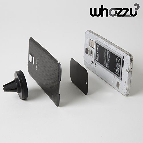 Phone-Holder-Magnetic-Car-Mount-for-Air-Vent-Moneyback-Guarantee-works-with-all-Mobile-Phones-Iphone-6-6-plus-5-5s-5c-4-4s-Samsung-Galaxy-S6-S5-S4-Note-4-3-and-all-Other-Smartphones-GPS-Devices-Whozzu