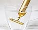 24K Golden Pulse Roller - T Shape Electric Anti-aging Pulse Skin Care - Facial Skin Tightening Roller Massager - Face-lift Firming Electric Vibration Massager - Anti Wrinkles Eliminate Dark Beauty Bar