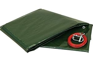 well2wellness® Pool Abdeckplane Poolplane mit 180 g/m² für Rundbecken mit Durchmesser 5,00 m