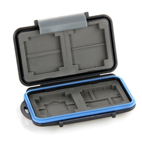 Box Safe Tasche Etui Aufbewahrungsbox Hülle für 4 CF 8 SD Karte