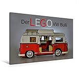  Premium Textil-Leinwand 120 cm x 80 cm quer, Ein Motiv aus dem Kalender Der LEGO VW Bulli  Wandbild, Bild auf Keilrahmen, Fertigbild auf echter Leinwand, Leinwanddruck (CALVENDO Mobilitaet)