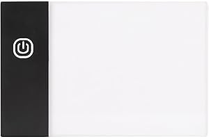 TIIYEE Led Licht Pad, Leuchttisch A6 Dimmbar Leuchtplatte Portable Kit Ultradünnes Kinder Tablet Zeichnung Skizzieren Wiederaufladbare Animations Kopieren Light Diamond Painting Malen Animation Skizzierung