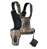 Diseño moderno y ergonómico Cotton Carrier G3 147 - Arnés Profesional para una o Dos cámaras y Cualquier Tipo de Objetivo, Color Camuflaje