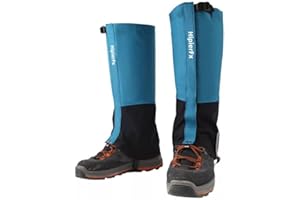 HIPIER Outdoor Gamaschen Wandern Wasserdicht Atmungsaktive Beinschutz Gaiter Einstellbare Schnee Regengamaschen für Damen und Herren Klettern Trekking Schneewandern Jagen Skifahren