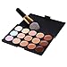 15 Color Concealer Palette Makeup Kit Cosmetics Brush Tool Set