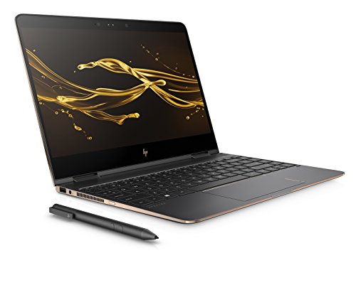 HP Spectre x360 13-ac002na 13 3-inch FHD Touch Screen Convertible Laptop with Stylus  Dark Ash Silver  -  Intel Core i7-7500U  8GB RAM  512GB SSD  Win