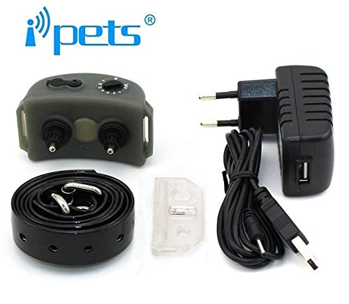 iPets Original PET854, No Bark Collier Anti-aboiements, 2018, Batterie, Anti-Barking Collier avec Niveaux réglables de sensibilité, Niveaux réglables et progressif Automatique