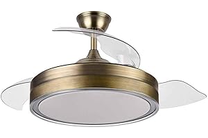 FABRILAMP Ventilador motor DC CRIADOR cuero satinado led 72w