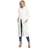 GRACE KARIN Cardigan Donna Lungo a Maglia a Maniche Lunghe Elegante Casual