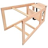 Kombihochstuhl Kinderhochstuhl Babystuhl Kinderstuhl Hochstuhl mit Sicherheitsgurt Baby Stapel Hochstuhl Holzhochstuhl - 4