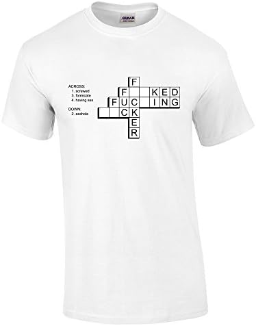 Merch Kingdom F*ck Crossword Ladies Vest - White - XX-Large