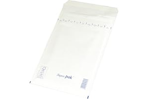 OFFICER PRODUCTS Paper2 - Buste autoadesive con pluriball Office PRODUCTS HK B12, 120 x 215 mm, 140 x 225 mm, 10 pezzi, colore: Bianco/Formato B12