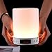 Produktbild Adminitto88 Kabellose Bluetooth-Lautsprecher, tragbar, kabellos, mit Schreibtischlampe, intelligente Audiolampe, LED-Musik-Glühbirne, Weckatmosphäre, romantische Lautsprecher