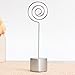 Produktbild Bluelover Silber-roten Stand Kreis Eisen Clip Karte Stand Foto Karte Halter Memo Papier Nachricht Clip - Silber