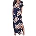 Price comparison product image Floral Maxi Dresses For Women ,JUSTSELL Women's Casual Loose Pocket Long Dress Short Sleeve Split Maxi Dresses