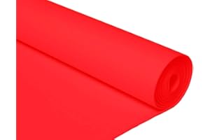 INNSPIRO Goma EVA rojo rollo 100x200cm.x2mm. Material muy utilizado para manualidades y decoración