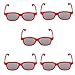 Generic 5x Red Kids Passive Circular Polarized Lens 3D Glasses For Child-10020605MG RS.325.00