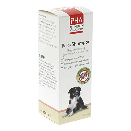 PHA Hund, Shampoo zur Pflege und Beruhigung gereizter Hundehaut, Mit Teebaumöl, Floh- und Zeckenabweisend, Relax Shampoo, 250 ml - 5