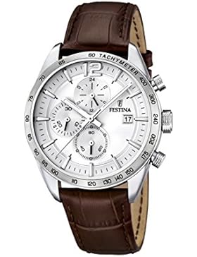 Festina Herren-Armbanduhr Analog Quarz Leder F16760-1