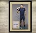 Produktbild SGH SERVICES Gerahmtes Poster Roger Federer, signiertes Autogramm, Tennis-Fotodruck, vorgedruckter Foto-Druck, gerahmter MDF-Rahmen