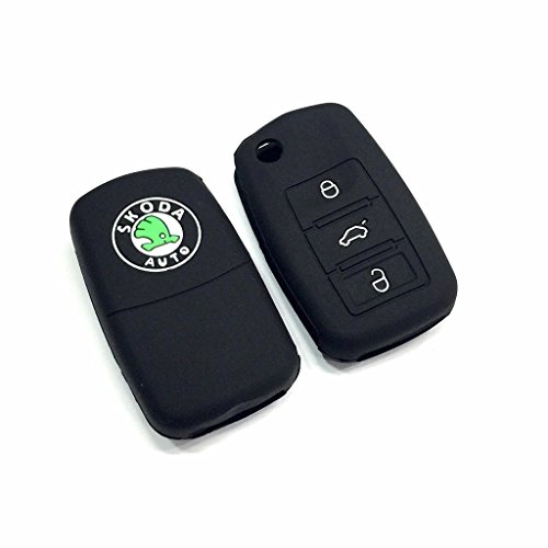 Car Remote Black Silicone Key Case Shell Cover For Skoda Octavia / Laura / Superb / Yeti / Fabia / Rapid (For 3 Button Flip Key) RS.109 (73.00% Off) - Amazon