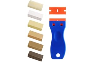 SZ-KARIDGE Set di riparazione di cera dura, laminato/parquet/piastrelle/vinile, riparazione di mobili, cera di quercia, cera per legno, riparazione di stucco per graffi, danni, fori di riparazione, riparazione,