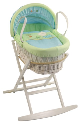 Dormouse Croc and Rumble Wicker Moses Basket