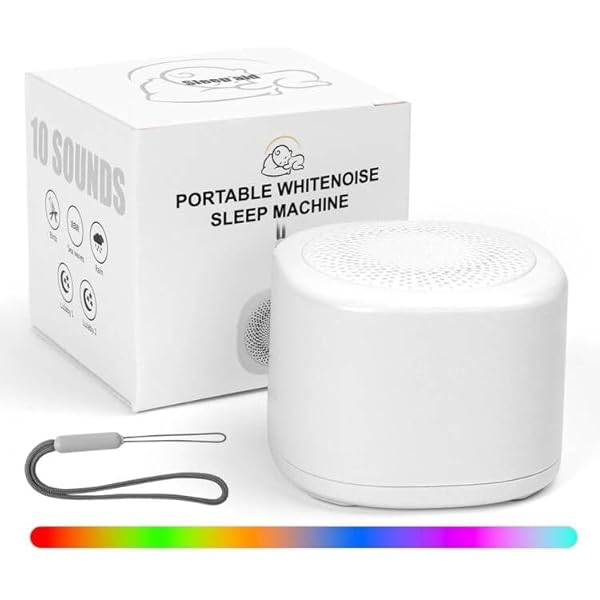 Macchina Rumore Bianco Ricaricabile USB - 10 Suoni Rilassanti, Timer, Portatile Per Bambini E Adulti - Foto 7